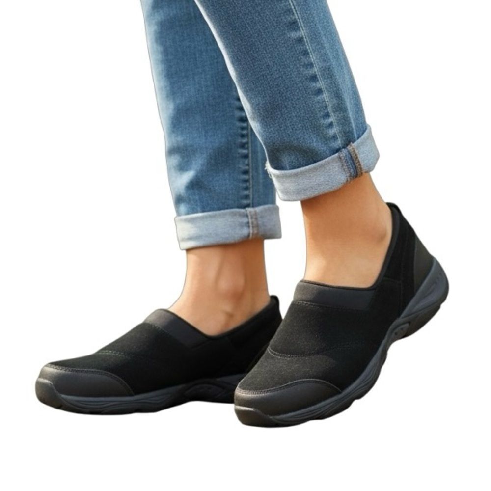 Easy Spirit Black Suede Everything Loafer Womens Size 11